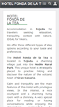 Mobile Screenshot of hotelfondadelatea.com